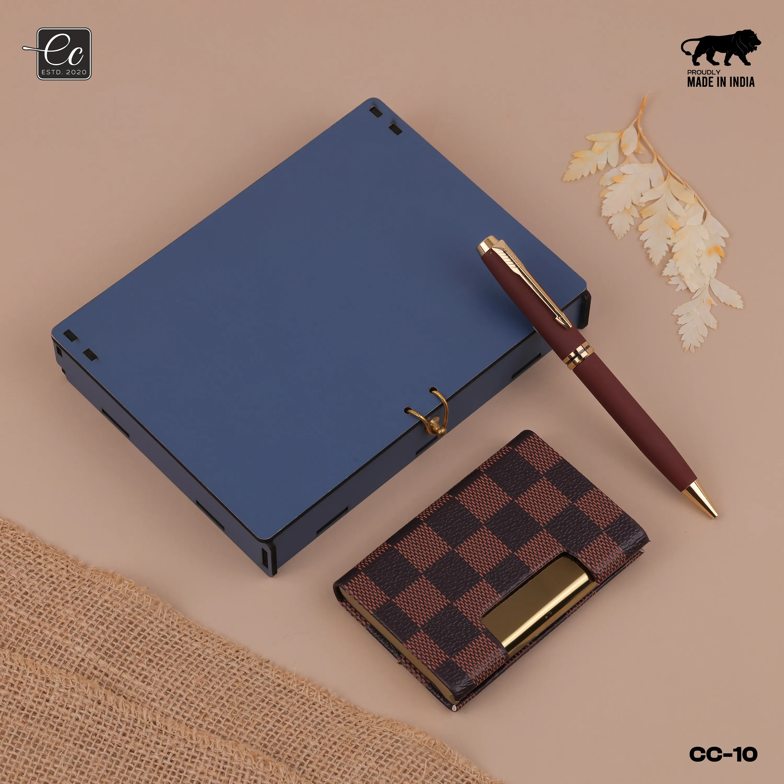 Personalized Metal Pen & Cardholder Gift Set with Name Engraved